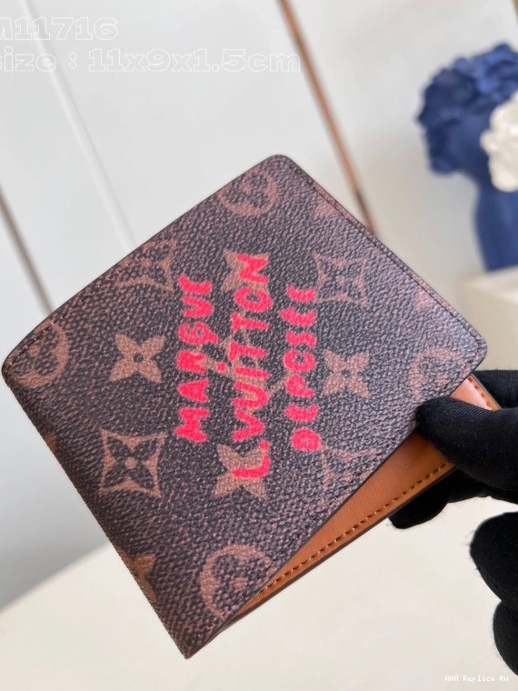 AAA Pruses Bags VUITTON MULTIPLE WALLET-11.5*9*1.5cm LOUIS 0806